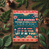 Motivatie roze groen inspirerende quote Be You Poster