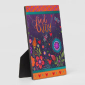 Motivatie Schattige Eenvoudig Vind Joy Kleurrijk P Fotoplaat (Zijkant)