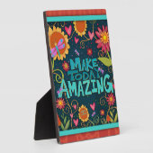 Motivatie Schattigee Eenvoudige Quote Kleurrijke L Fotoplaat (Zijkant)