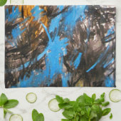 Motivatie ~ schilderij van Sharon Dawn Theedoek (Gevouwen)