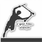 Motivatie Scooter Quote Goede Tijd Altijd Sticker (Voorkant)