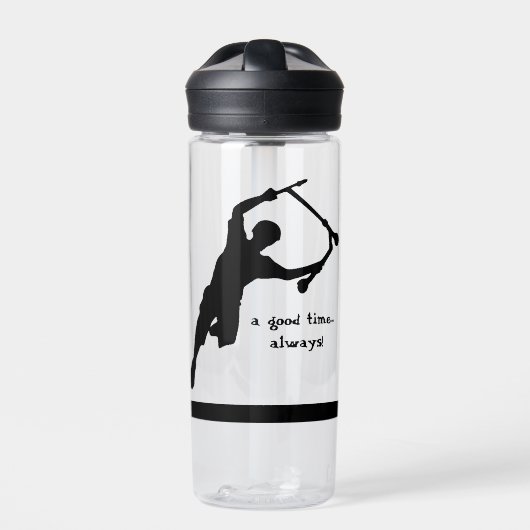 Motivatie Scooter Quote Goede Tijd Altijd Waterfles (Voorkant)