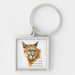 Motivatie scripts Joshua Cougar Animal art Sleutelhanger