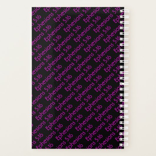 Motivatie scripts VANDAAG LEVEN GOED Eph 5:16 Planner (Achterkant)