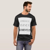 Motivatie shirt, T-12-shirt T-shirt (Voorkant volledig)