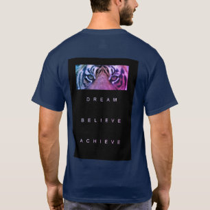 Motivatie Sjabloon Modern legant Navy Blue T-shirt