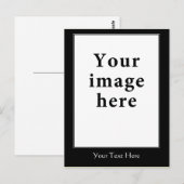 Motivatie sjabloon verticale rand stijl briefkaart (Voorkant / Achterkant)