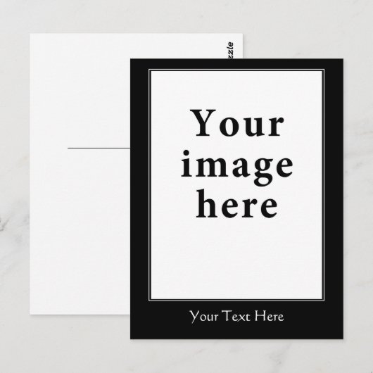 Motivatie sjabloon verticale rand stijl briefkaart (Voorkant / Achterkant)