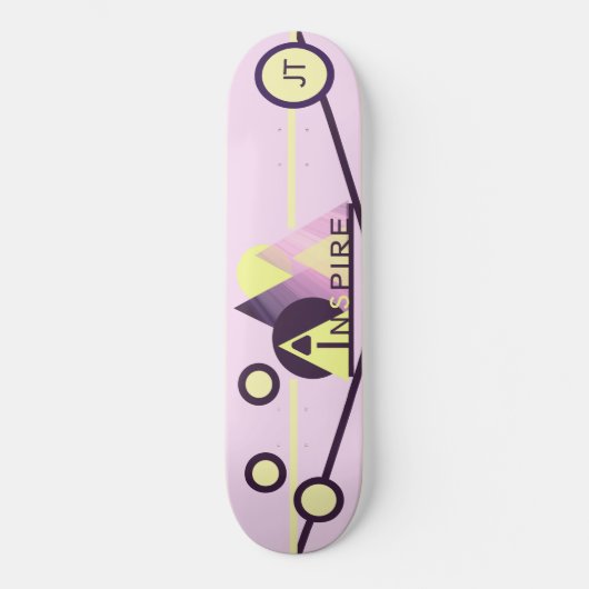 Motivatie  skateboard "INSPIRE" (Voorkant)