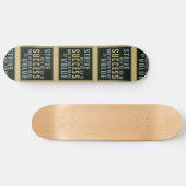 Motivatie skateboard voor succes en waarde (Horizontaal)