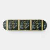 Motivatie skateboard voor succes en waarde (Horizontaal)