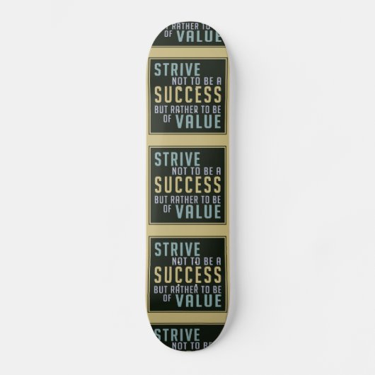 Motivatie skateboard voor succes en waarde (Voorkant)