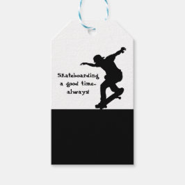 Motivatie skateboarden offerte Goede tijd altijd Cadeaulabel