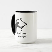 Motivatie skateboarden offerte Goede tijd altijd Mok (Voorkant links)