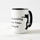 Motivatie skateboarden offerte Goede tijd altijd Mok (Voorkant rechts)