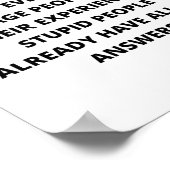 Motivatie, Slimme mensen leren van alles Poster (Hoek)