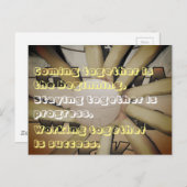 Motivatie Slogan en Netball Afbeelding Briefkaart (Voorkant / Achterkant)