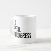 Motivatie slogan koffiemok (Voorkant links)