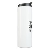 Motivatie slogan thermosbeker (Gedraaid links)