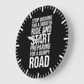 Motivatie Smooth Ride vs Bumpy Road Quote Grote Klok (Hoek)