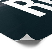 Motivatie Smooth Ride vs Bumpy Road Quote Poster (Hoek)