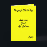 Motivatie Son Birthday-kaarten Kaart<br><div class="desc">Verjaarkaarten met een motivatie bericht voor een zoon</div>