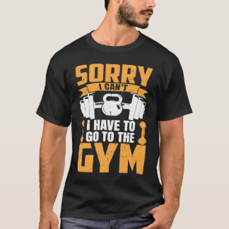 Motivatie, speciaal voor Gym Workout Exerc. T-shirt