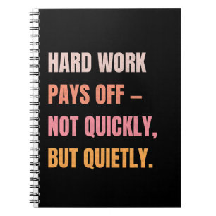 Motivatie spiraal Notitieboek – hard werken loont.