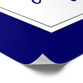 Motivatie sport Quote Bluebird Bird Garden Poster (Hoek)