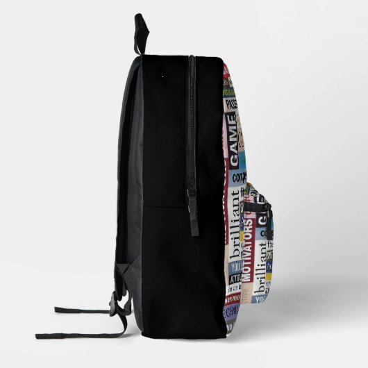Motivatie sportcitaten rugzak (Links)