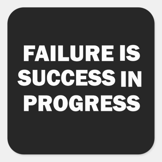 Motivatie sportschool quotes voor succes vierkante sticker (Voorkant)