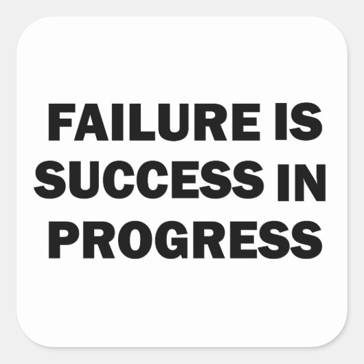 Motivatie sportschool quotes voor succes vierkante sticker (Voorkant)