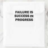 Motivatie sportschool quotes voor succes vierkante sticker (Tas)