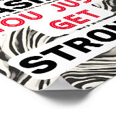 Motivatie Sterkte Onzichtbare Gehandicaptengezondh Poster (Hoek)