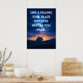 Motivatie sterren Quote Poster (Keuken)