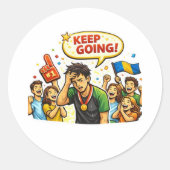 Motivatie sticker om door te gaan (Voorkant)