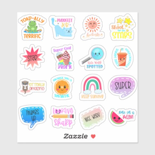 Motivatie Sticker voor studenten (Vel)