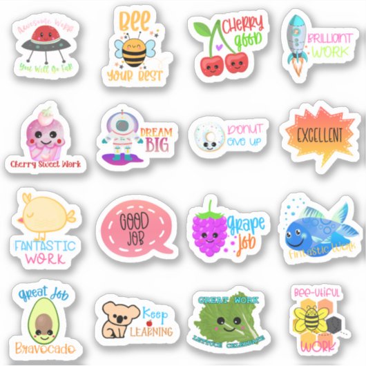 Motivatie Sticker voor studenten (Voorkant)