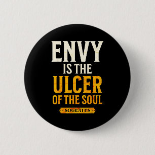 Motivatie stoïcisme citaat Socrates Stoic Philoso Ronde Button 5,7 Cm