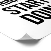 Motivatie, STOP DENKEN START DOSERING poster (Hoek)