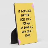 Motivatie succes / Inspirerend prijsopgave Fotoplaat (Zijkant)