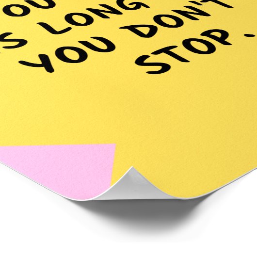 Motivatie succes / Inspirerend prijsopgave Poster (Hoek)