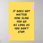 Motivatie succes / Inspirerend prijsopgave Poster (Voorkant)