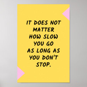 Motivatie succes / Inspirerend prijsopgave Poster