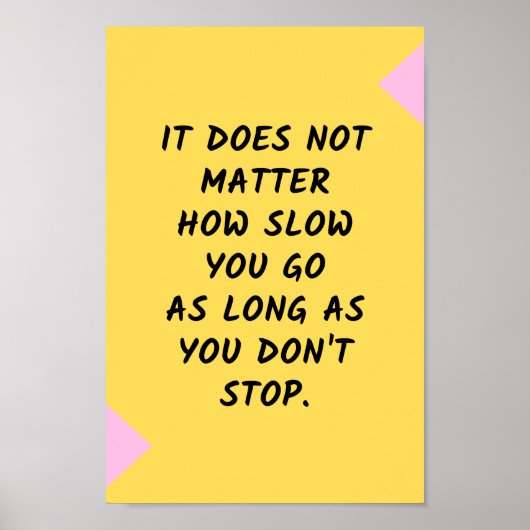 Motivatie succes / Inspirerend prijsopgave Poster (Voorkant)