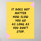 Motivatie succes / Inspirerend prijsopgave Poster (Voorkant)