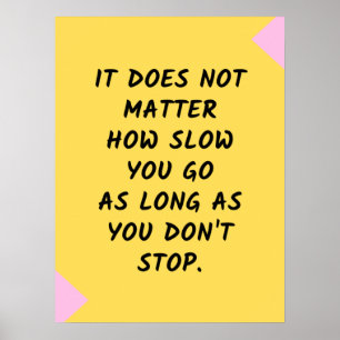 Motivatie succes / Inspirerend prijsopgave Poster