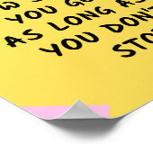 Motivatie succes / Inspirerend prijsopgave Poster (Hoek)