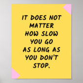 Motivatie succes / Inspirerend prijsopgave Poster (Voorkant)