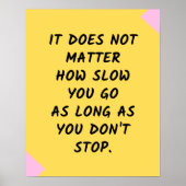 Motivatie succes / Inspirerend prijsopgave Poster (Voorkant)